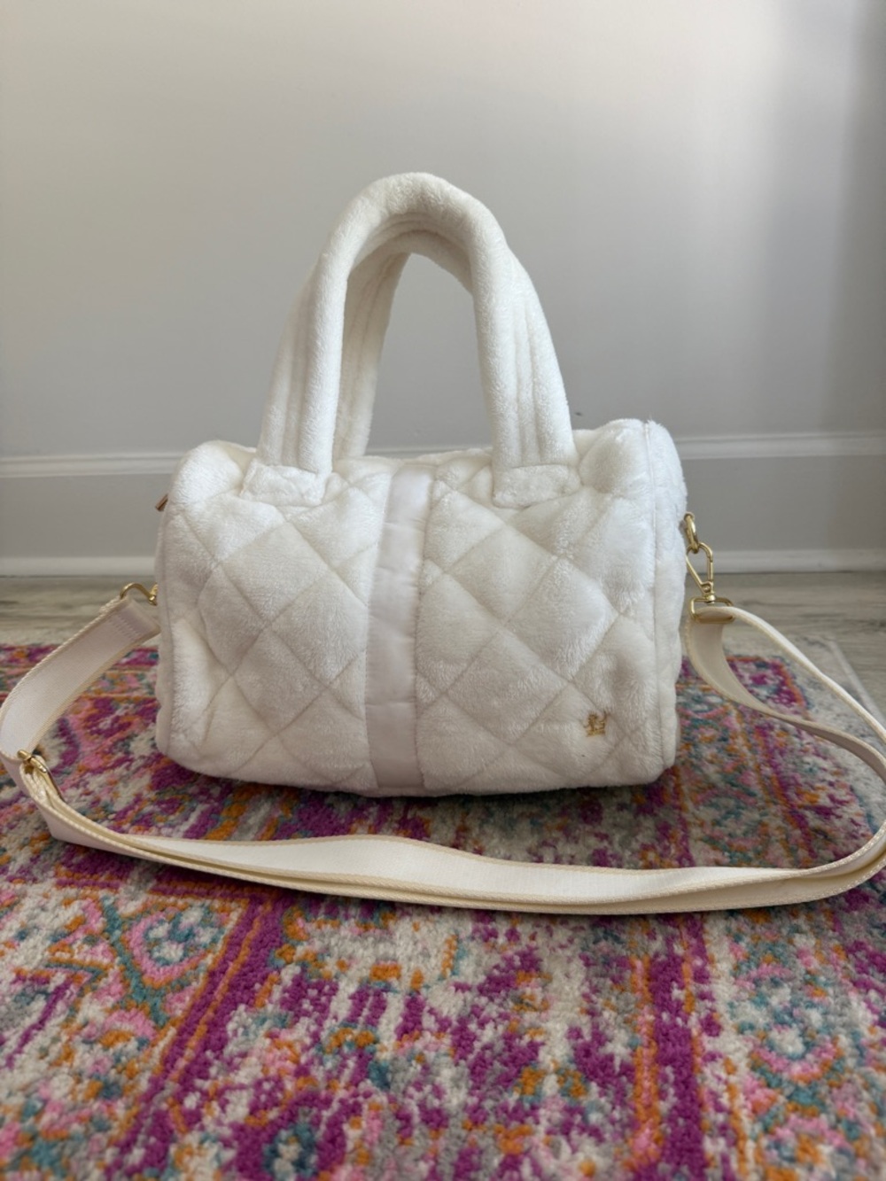 Oliver Thomas Snow White Faux Fur Tote